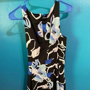 Blue black dress sleeveless